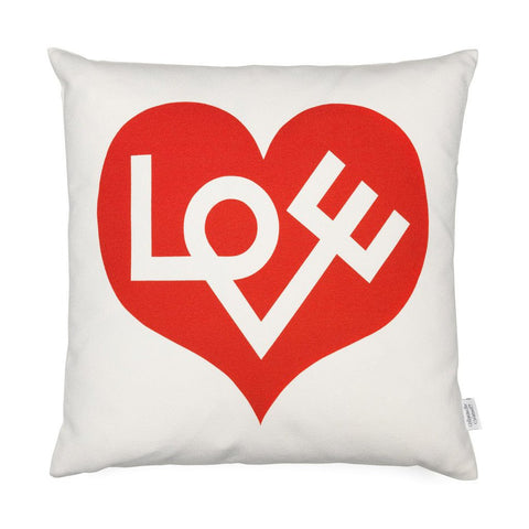 Love symbol shop pillows