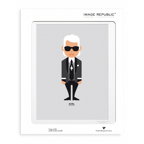 Fashion poster| Le Duo Karl Lagerfeld| Image Republic