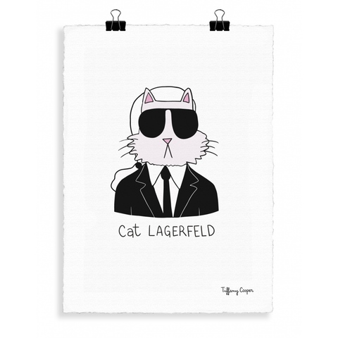 Fashion poster | Tiffany mode cat Lagerfeld| Image Republic