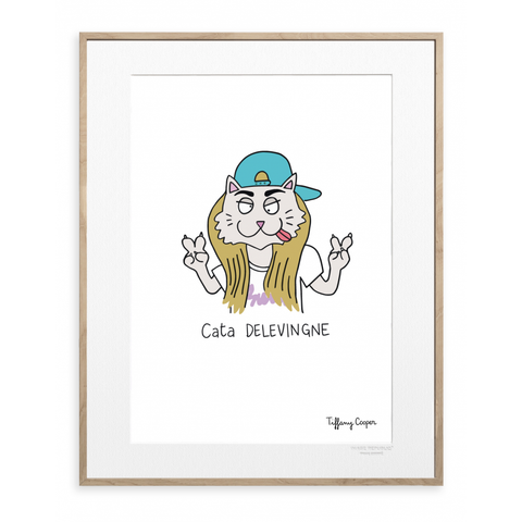 Fashion poster | Tiffany mode cat Delevingne| Image Republic